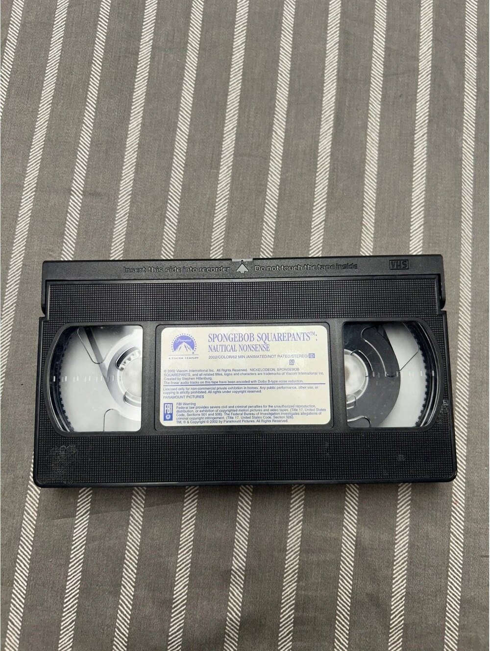 SpongeBob SquarePants: Nautical Nonsense VHS tape released in 2002